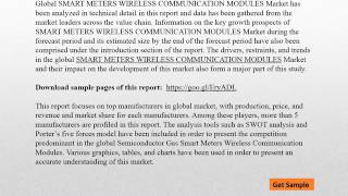Global Smart Meters Wireless Communication Modules Market Research Report 2016