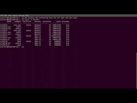 Important Slurm commands