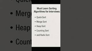 STOP Using the Wrong Sorting Algorithm for Your DSA Prep
