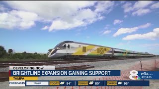 Brightline expansion is gaining support from residents