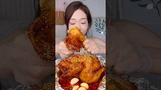 Relaxing Asmr Spicy Chicken Eating Sounds #asmr #mukbang  #chicken