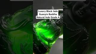 Luxury Black Jade Guanyin Buddha#earrings #earings #pendant #gems #jewelry #jewellery #ring #china