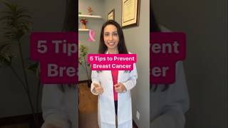 💗 5 Tips to Prevent Breast Cancer #shorts #preventativehealth #breastcancerawareness