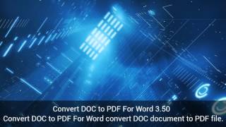 Download Convert DOC to PDF For Word 3.50
