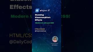 Glassmorphism (HTML/CSS)