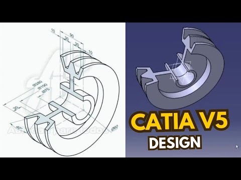 Catia V5 Model Design #tutorial  #caddcourses #modeling #design