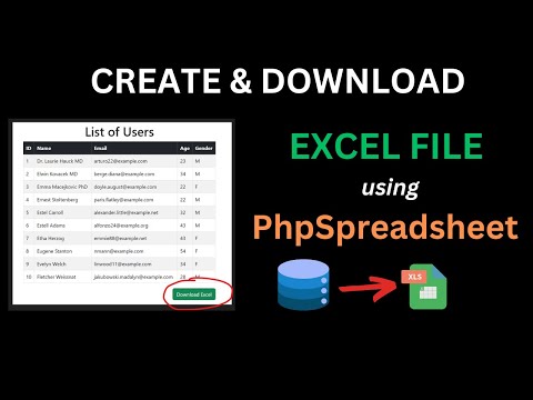 Create and Download Excel Files FAST with PHPSpreadsheet in PHP!