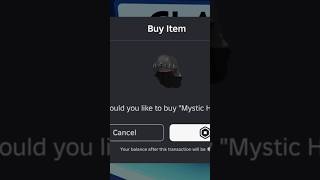 FREE MYSTIC HOOD LIMITED UGC #roblox #viralvideo #viralshorts #fyp #shorts  #funny