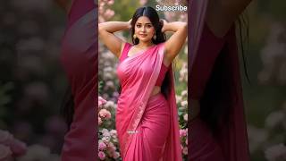 Pink Saree Perfection! 😍👑 AI Princess’ Royal Walk Has Everyone Hypnotized ✨ #shorts #ailookbook #ai