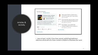 7  LinkedIn Articles & Activity