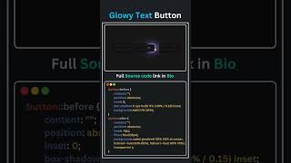 Glowy Text Button🤩 #html #websitedesignerwebsitedesign #yazılım #javascript #kground #vscode #shorts
