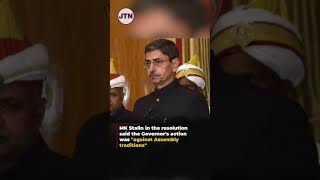 Governor Ravi, CM Stalin face off in Tamil Nadu Assembly #shorts