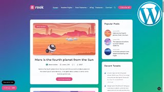 Breek Minimal AMP Website ★ WordPress Themes & Templates ★