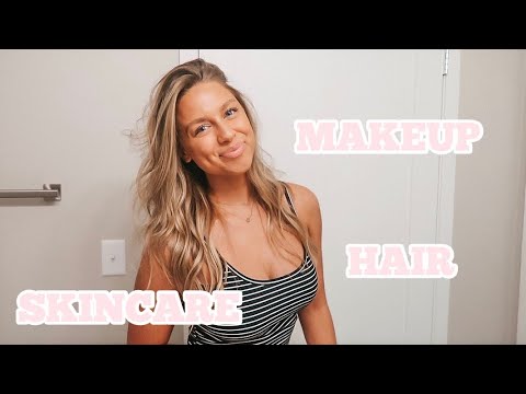 MORNING BEAUTY ROUTINE | SKINCARE, MAKEUP, & HAIR