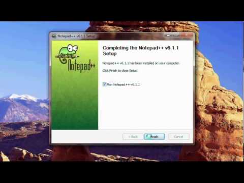 1-3 Installing notepad ++