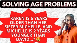 How to solve Age problems in seconds! #algebra #ageproblems