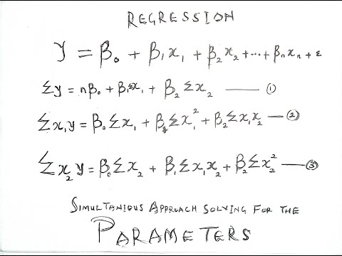 Step by Step Approach to Multiple Linear Regression (Simultaneous Approach)