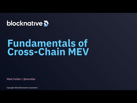 Fundamentals of Cross-Chain MEV