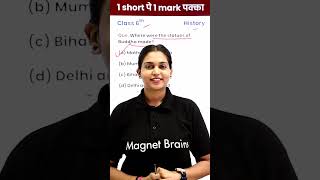 Where were the statues of Buddha made? - 6th Class English 1 Video 1 Mark पक्का  #shorts