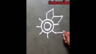 #simpleandeasyrangoli #quickdesign #rangoli #easytodraw #youtubeshort #short # Rangoli's by A.S