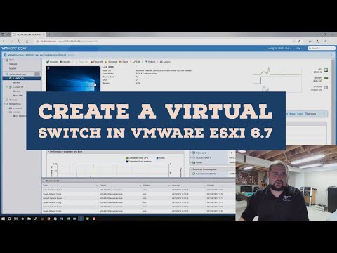 How to Create a Virtual Switch and Port Group in VMWare ESXi 6.7