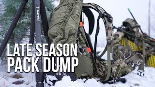 What's in Randy's Pack? | Late Season ELK Bag Dump!