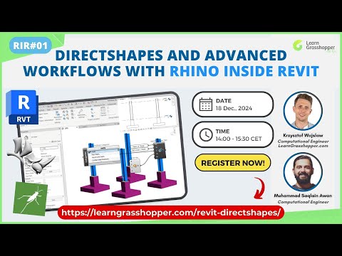 RIR#01 - DirectShapes and Advanced Workflows with Rhino Inside Revit
