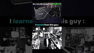 Bro how did you get that Rtx 5090 ? #pcgaming #pcbuild #techmemes #rtx5090 #gpu