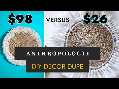 MAKING EXPENSIVE ANTHROPOLOGIE WALL ART ON A BUDGET | Boho Chic Decor DIY ✨
