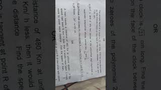 Class 10 Maths Preboard Question Paper 2024-25✅️🔥
