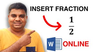 How To Insert Fraction In Word Online - [ Office 365]