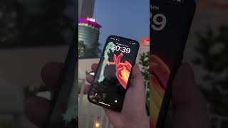 iPhone with a live wallpaper featuring a cigarette design😱 #iphone #iphone15 #fyp #shorts