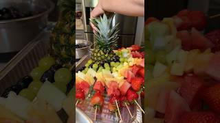 Let’s make a Fruit Tray 🍇🍉🥝 #foryoupage #fyp #letsmake #fruittray #favoritedesert  #healthysnack