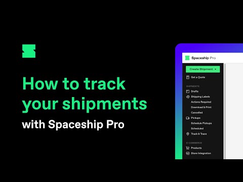 Spaceship Pro Tutorial: How to track your shipments with Spaceship Pro