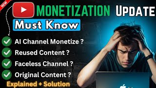 ⚠️ YouTube Monetization Alert: Rules Every Creator Must Know! AI Monetization | New YouTube Policy