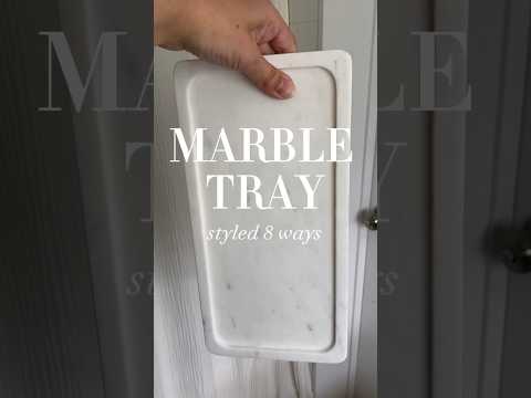 This marble tray can be used in so many ways! #organization #homedecor #homestyling