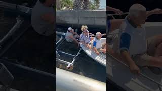 That’s one way to launch a boat!!!