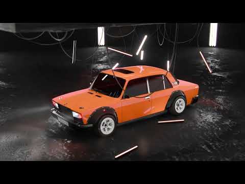 Cinematic Blender Car Animation VAZ 2107