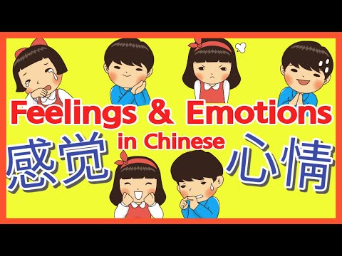 Feeling & Emotions in Chinese Words & Sentences | 中文感觉心情 | 汉语心情感觉 生词和句子 | Mandarin Emotions Feelings