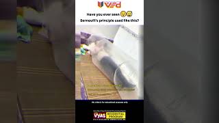 Have You Ever Seen Bernoulli’s Principle Used Like This? #science #physics #shorts #viral