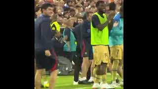 Xavi when Lewandowski scored the winner. [fcb] #fcblive 💪 #xavi #robertlewandowski