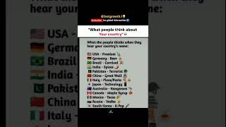 "What people think about you country💀📈 |#CountryStereotypes #india #pakistan  ‎⁨@fastgrowth.1⁩ 