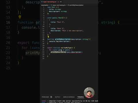 What is "Type Narrowing" in TypeScript?