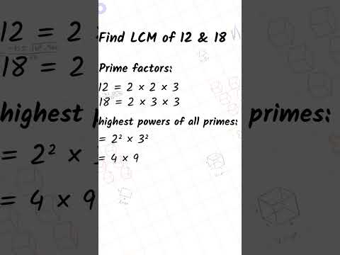 Find LCM of 12 and 18 Easily ✍️ | Class 10 Maths | NCERT CBSE SCERT | Minelearn