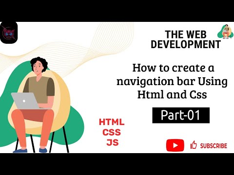 How to create a Navigation bar using HTML and CSS || Part-01|| The Web Development Course || CSS