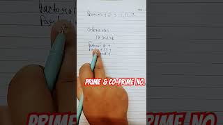 Prime and Co-Prime No. #math #class6  #viral  #education #allclasses #viralshorts #ytshorts  #ncert