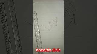 Isometric circle #shorts #engineeringdrawing #technicaldrawing