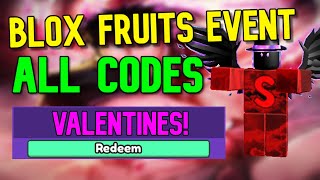 BLOX FRUITS VALENTINES EVENT CODES | Roblox Blox Fruits Codes (February 2023)