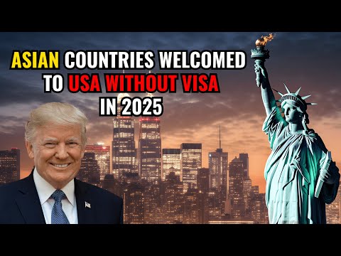 7 Asian Countries That Can Visit the USA VISA-FREE in 2025!