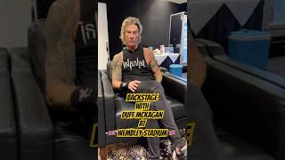Backstage with Duff at Wembley Stadium #duffmckagan #gunsnroses #London #wembleystadium